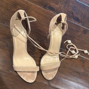 Raye heels with pearl detail